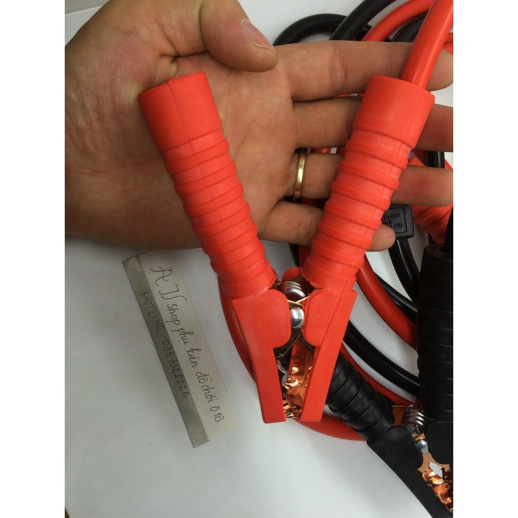 Bộ dây câu bình ắc quy 2000amp dài 4m bọc nhựa đầu kẹp Có Bảo vệ dòng điện