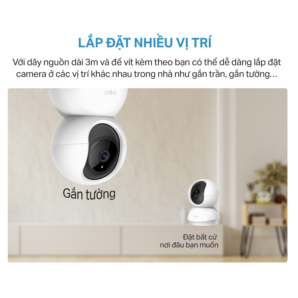 Camera Wifi TP-Link Tapo C211 Độ Phân Giải 2K UHD Quay Quét 360 Độ - Hàng Chính Hãng