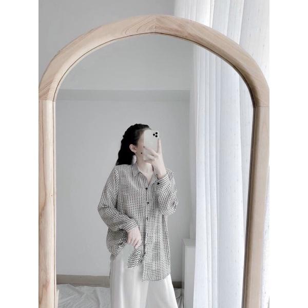 ÁO SƠ MI HOẠ TIẾT-Xịn dã man, hoạ tiết độc đáo ko đụng hàng, mặc lên sang chảnh mà trẻ trung cực kì
