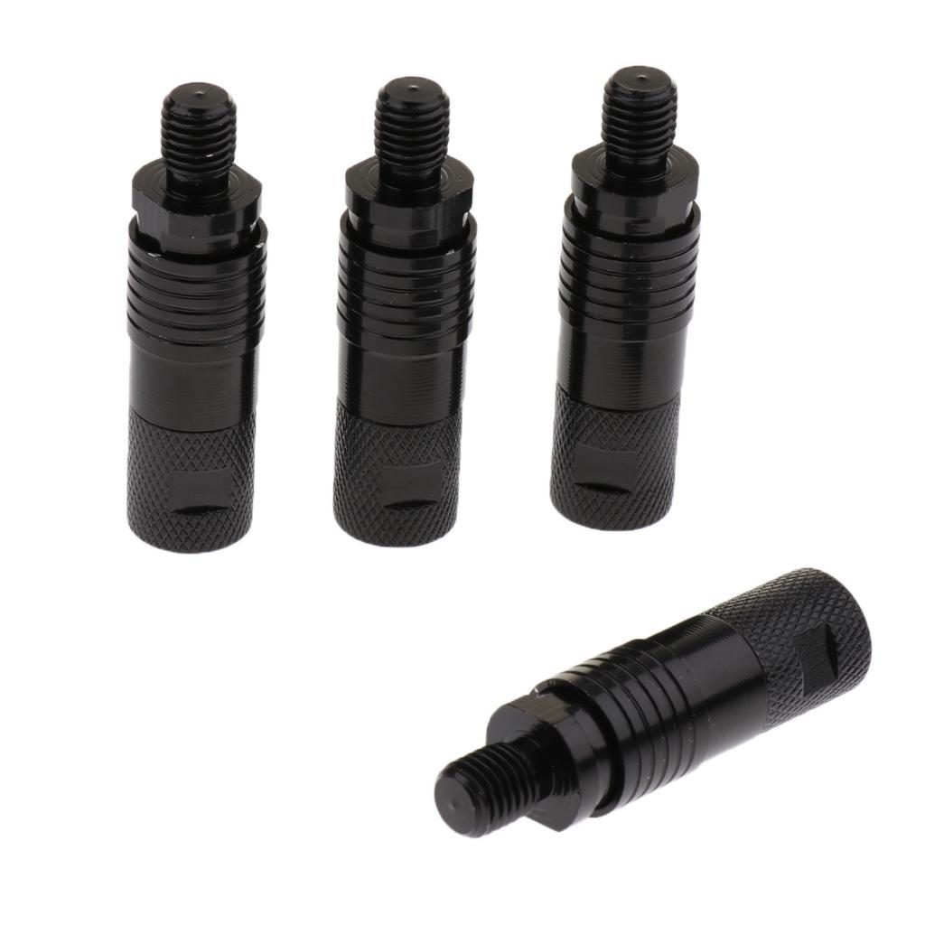 4 Pieces Aluminum Alloy Quick Release Adapter Connector Carp Fishing Rod Bite Alarm Rod Holder Connector Carp Fishing Accessory