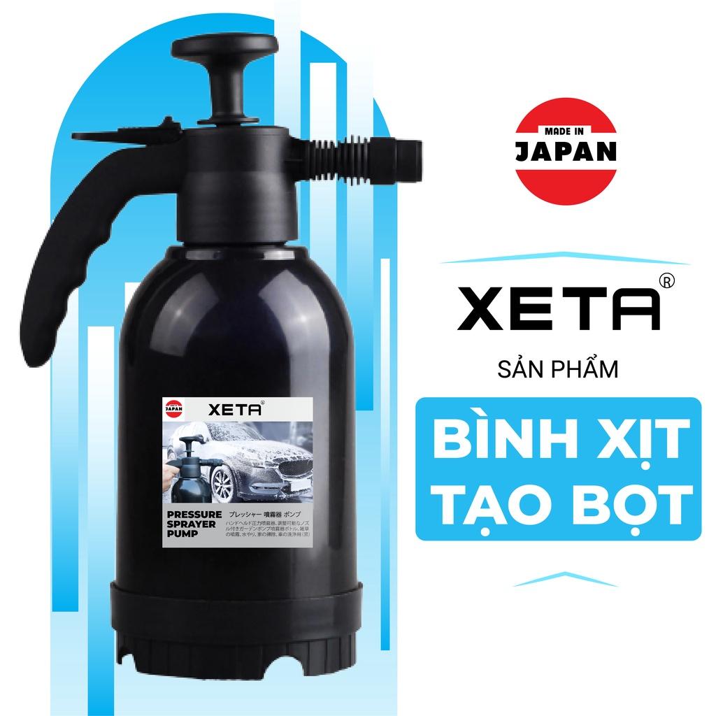 Combo bình xịt bọt tuyết cao cấp và dung dịch rửa xe đa năng tự động không chạm, bọt ra đều, mịn.