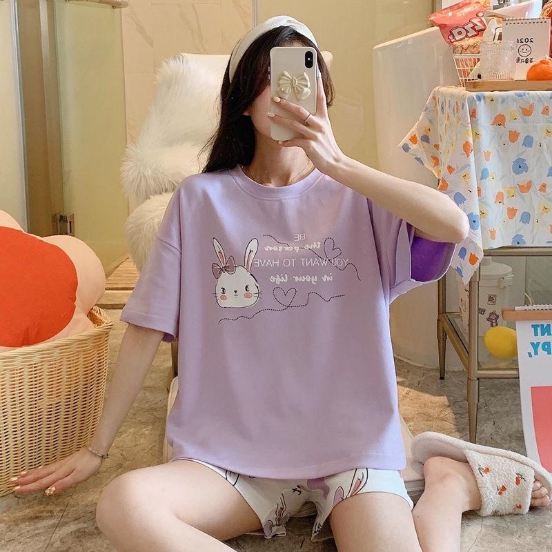 Bộ Hình Gấu Cotton Quần Đùi