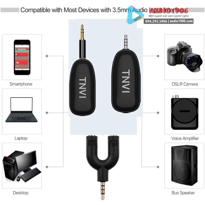 Micro không dây đeo cài ve áo TNVI-V1 UHF Wireless thu âm, trợ giảng