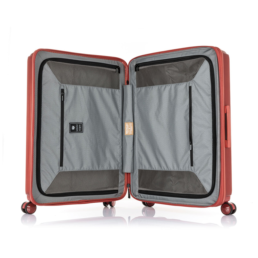 Vali kéo Myton SAMSONITE - MỸ : Hệ thống 4 bánh xe đôi 360 độ vận hành êm nhẹ Vách ngăn bên trong được trang bị ở cả 2 mặt
