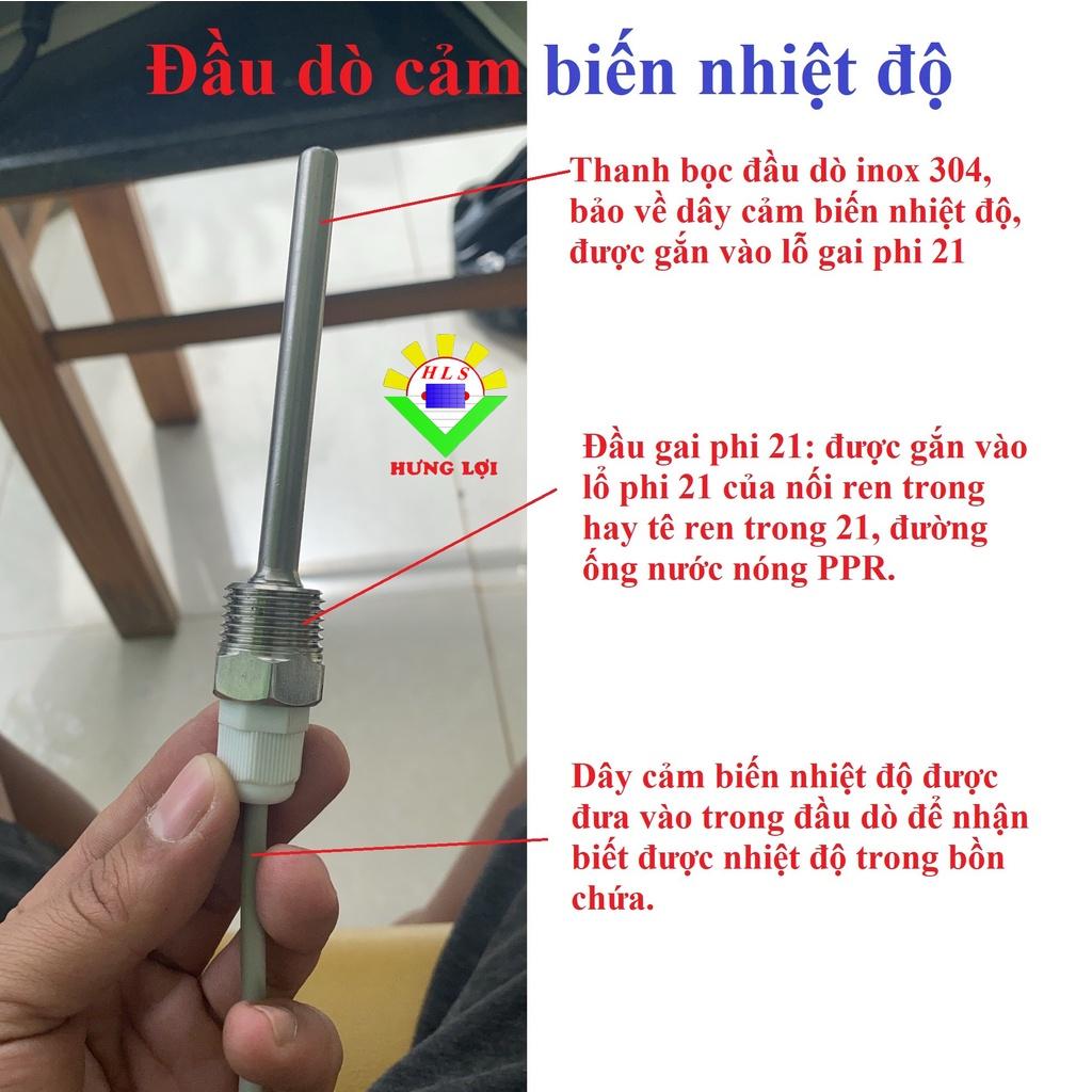 Tủ điện điều khiển nhiệt độ trong bồn bảo ôn tích hợp điều khiển nước lạnh hồi về bồn Máy Nước Nóng Năng Lượng Mặt Trời