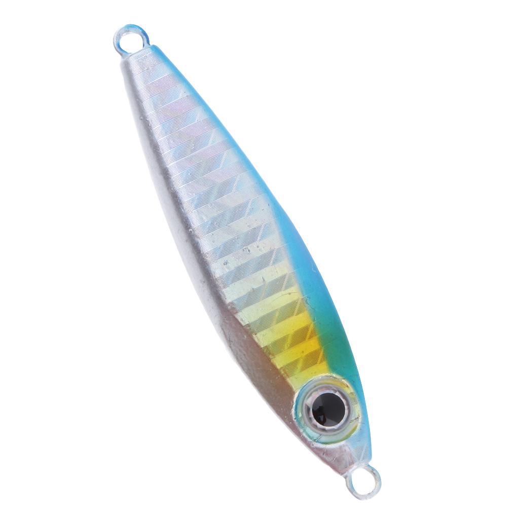 Metal Fishing Lure Jigging Iron Plate Micro Jig Hard Fishing Lures 30g 6CM