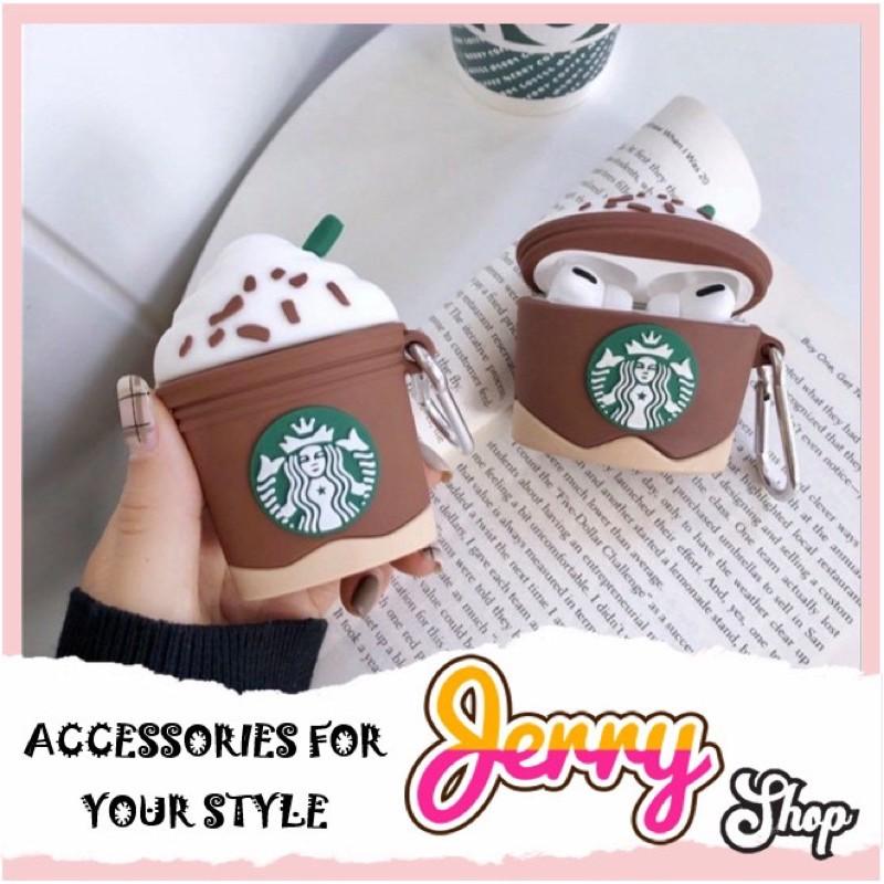 Vỏ bảo vệ bao đựng tai nghe Coffee Starbucks dành cho airpod 1/2/pro