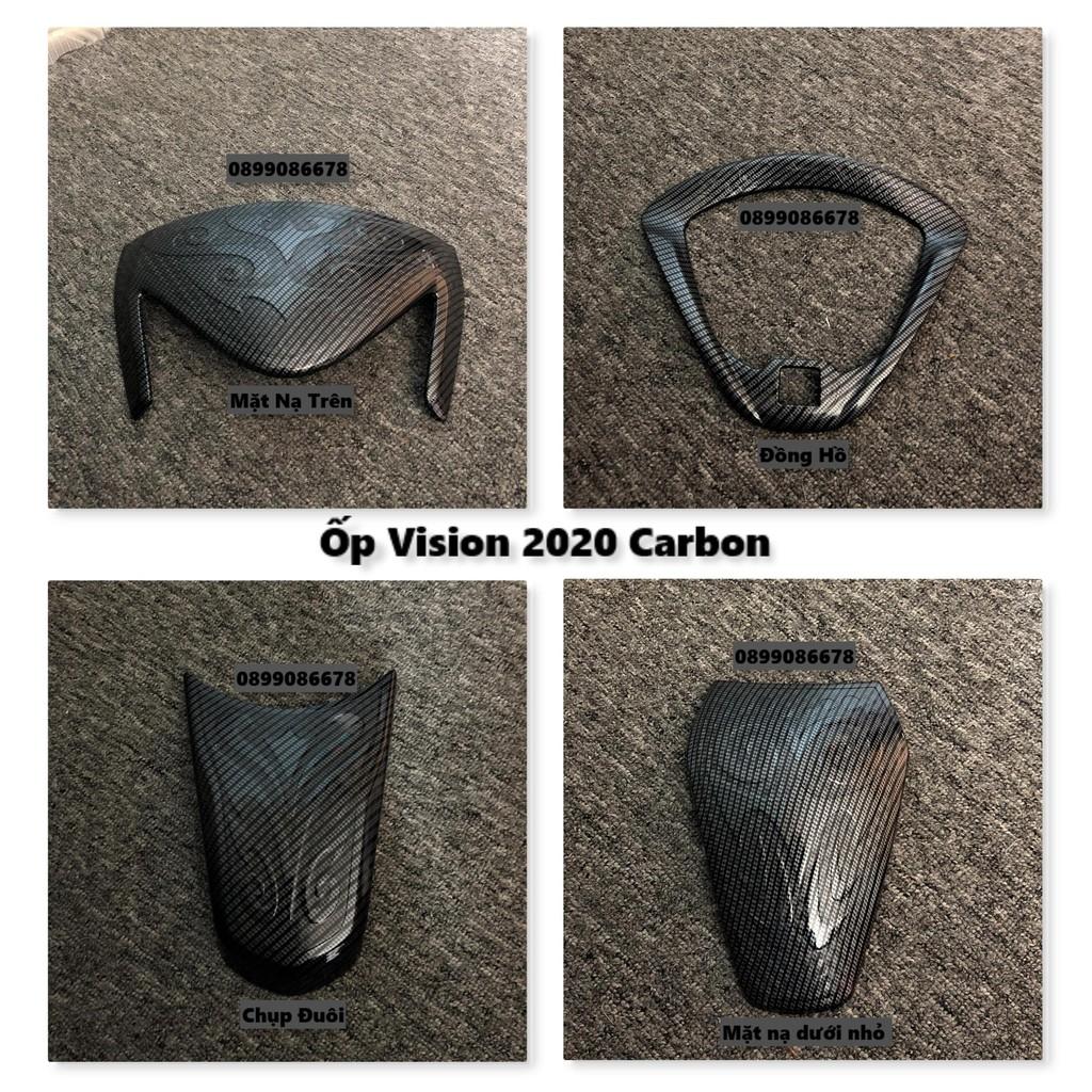 Phụ Kiện Ốp Dành Cho Xe Máy Vision 2021 / 2022 - Nhúng Carbon