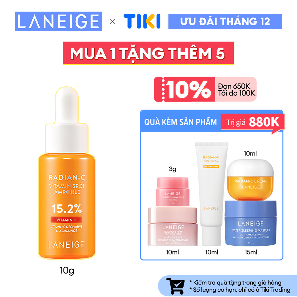 Tinh Chất Dưỡng Sáng Da Laneige Radian - C Vitamin Spot Serum 10G