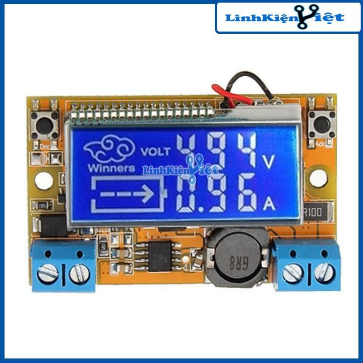 Module Buck DC-DC LCD Hiển Thị Điện Áp - Dòng Điện Vin 5V-23VDC MP2307