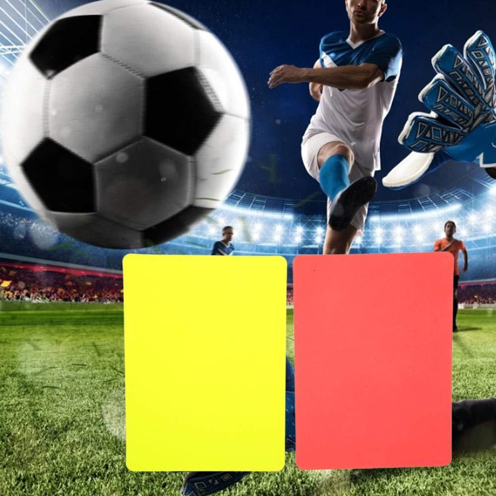 2PCS Carton trọng trọng bóng đá, Thẻ trọng tài đặt thẻ trọng tài trọng tài thể thao Thẻ trọng tài Red và Vàng