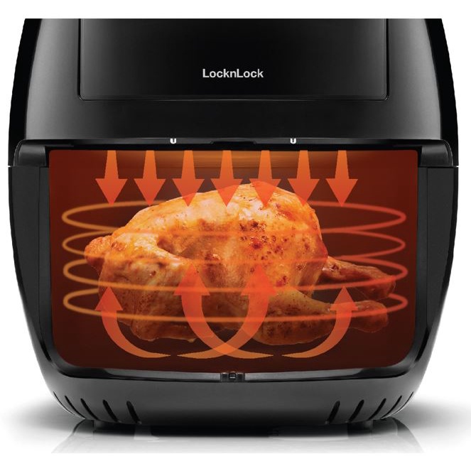 Nồi chiên không dầu Lock&Lock EJF282BLK Visible Digital Air Fryer 6.2L  - Hàng chính hãng