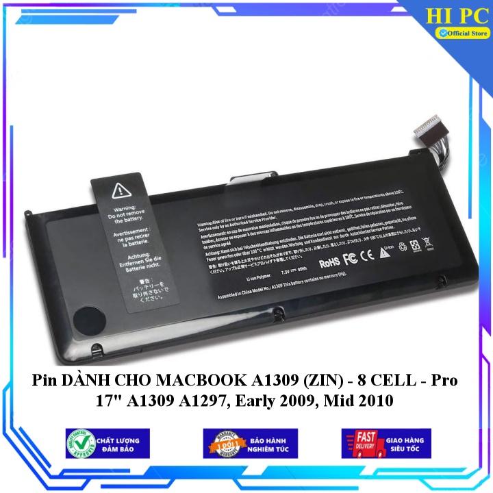 Pin DÀNH CHO MACBOOK A1309  Pro 17&quot; A1309 A1297, Early 2009, Mid 2010 - Hàng Nhập Khẩu