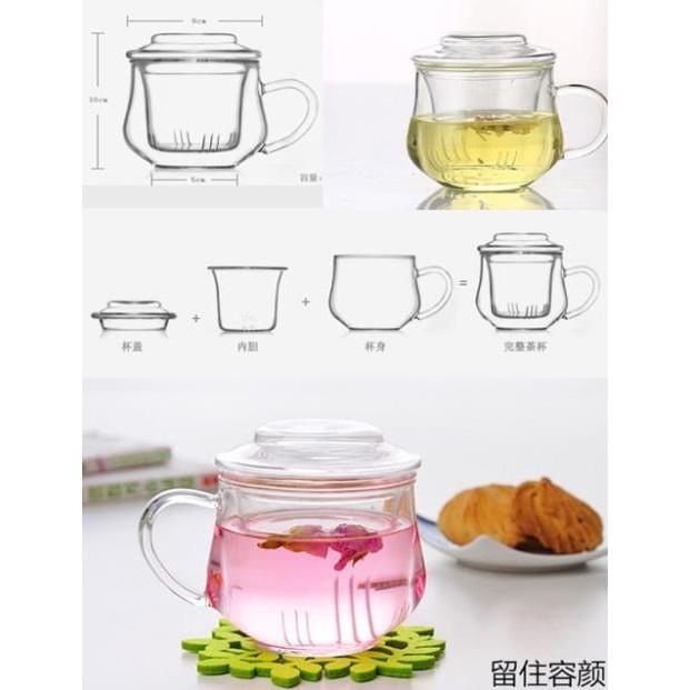 Ca trà có lõi lọc thuỷ tinh 300ml