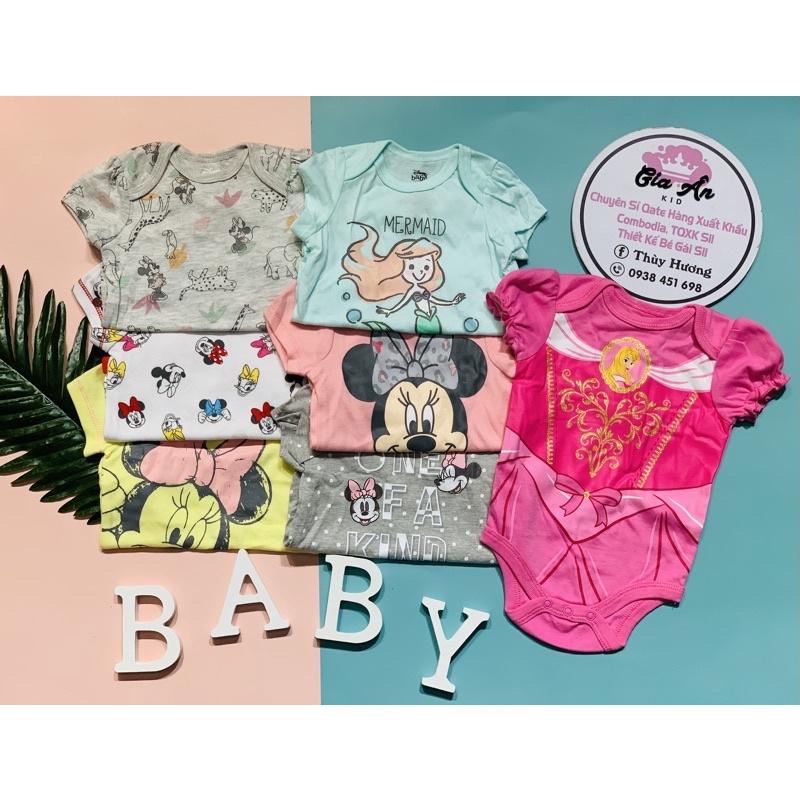 Bodysuit / Bodychip cộc tay bé trai bé gái Disney