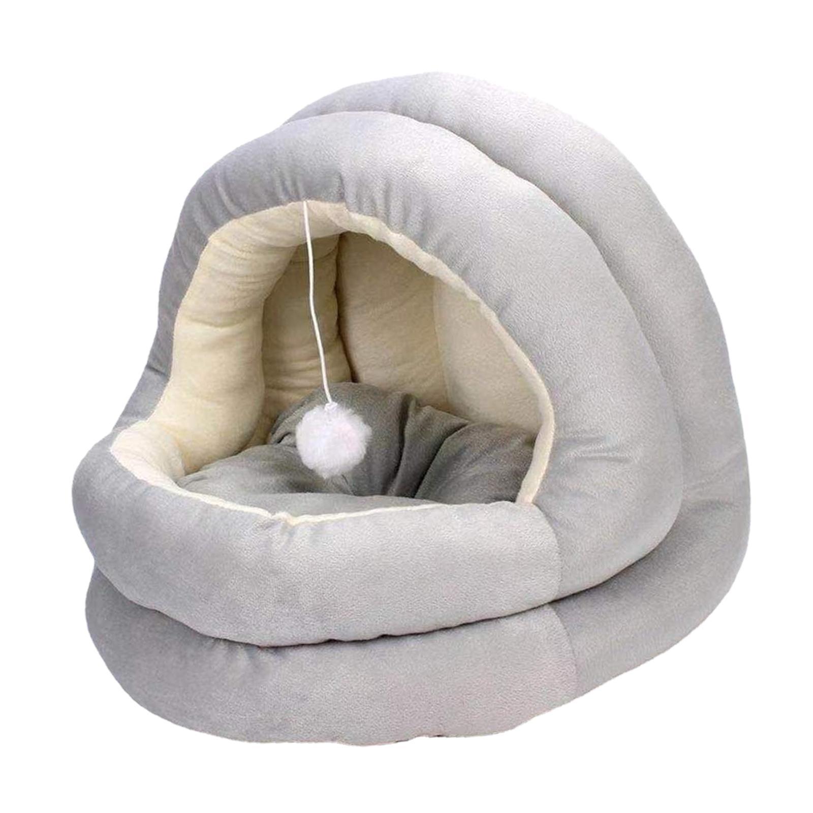 Cat Tent Bed Plush Tent House Small Dog House Machine Washable Pet House Hut