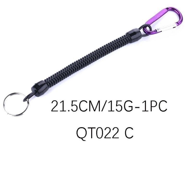 1pcs Fishing Lanyards Boating Ropes Retention String Fishing Rope with Camping Carabiner Secure Lock Fishing Tools Accessories9