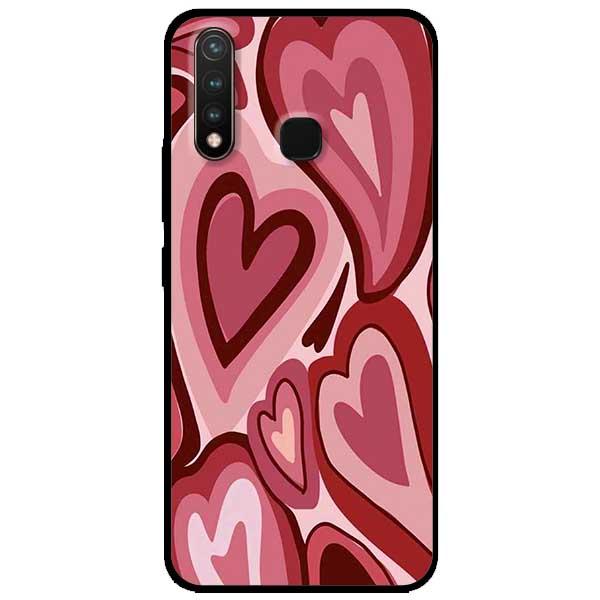 Ốp lưng dành cho Vivo Y19 / U3 - Tim Viền Đỏ