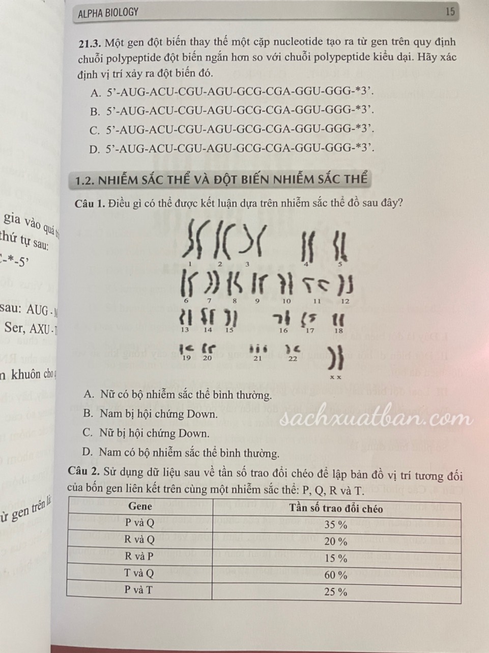 Sách Alpha Biology - Nguyễn Tấn Thành
