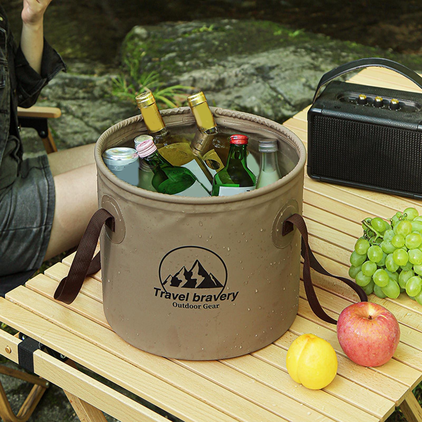 Collapsible Bucket Portable Fishing Bucket for Camping Car Washing Gardening
