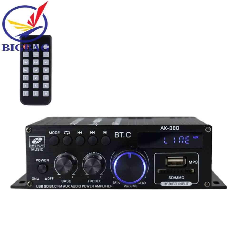 Bộ Khuếch Đại Âm Thanh Bluetooth AK380 12V 2 Kênh HIFI Chuyên Dụng Cho Gia Đình