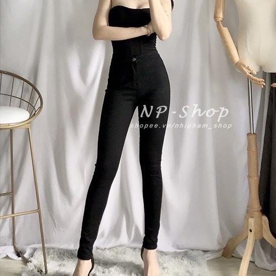 Quần jean nữ chất co giãn, quần bò nữ cạp cao nhiều mẫu tina ms512