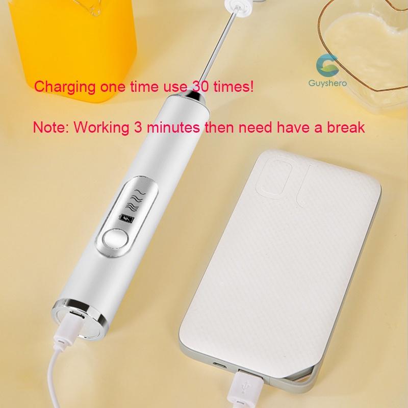 Máy Đánh Trúng Tạo Bọt Cafe 3 Cấp Độ 2 Đầu Sạc USB