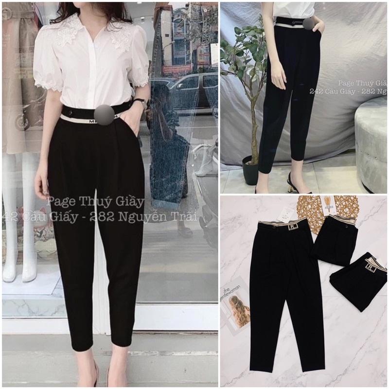 Quần baggy umi cạp chữ R phối cúc siêu đẹp