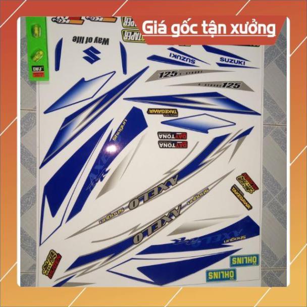 Tem rời Axelo RR trắng xanh