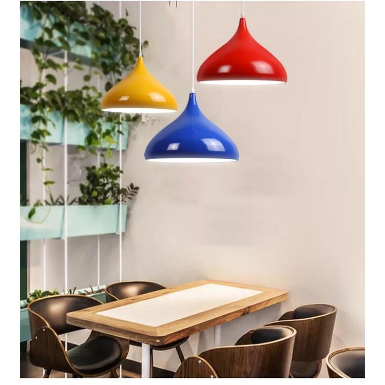 Đèn Thả Trần Trang Trí Đơn Nhiều Màu Sắc Chất Liệu Sắt Sơn Tĩnh Điện Bền Chắc Ø320