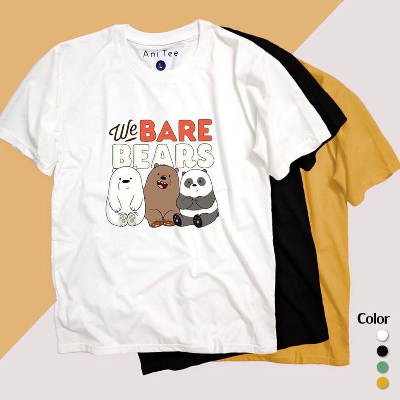 Áo Thun We Bare Bears Unisex