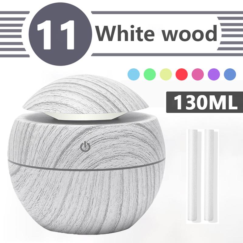 400ML Siêu Âm Thanh Máy Tạo Độ Ẩm Không Khí Điện Máy Khuếch Tán Tinh Dầu Phun Sương Vân Gỗ Xông Tinh Dầu Mini Có 7 Đèn LED Cho Gia Đình văn Phòng