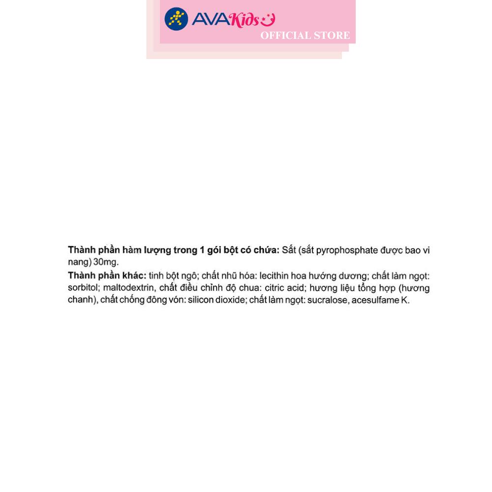 Bột uống Ferrolip bổ sung sắt, hỗ trợ tạo hồng cầu 20 gói (từ 12 tuổi) - HÀNG CHÍNH HÃNG