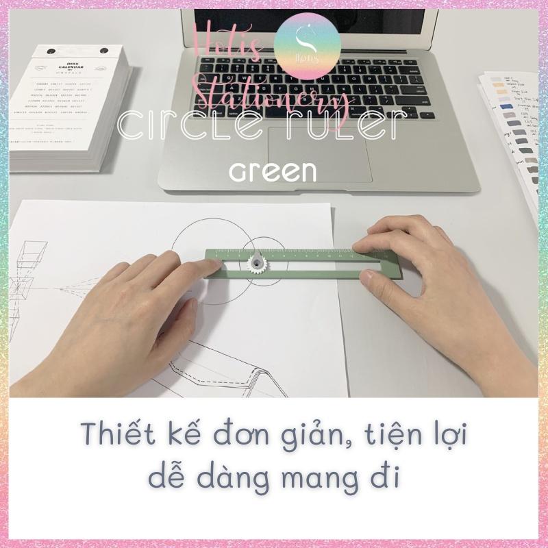 Thước kẻ vẽ hình tròn đa năng Circle Ruler có thể điều chỉnh bán kính