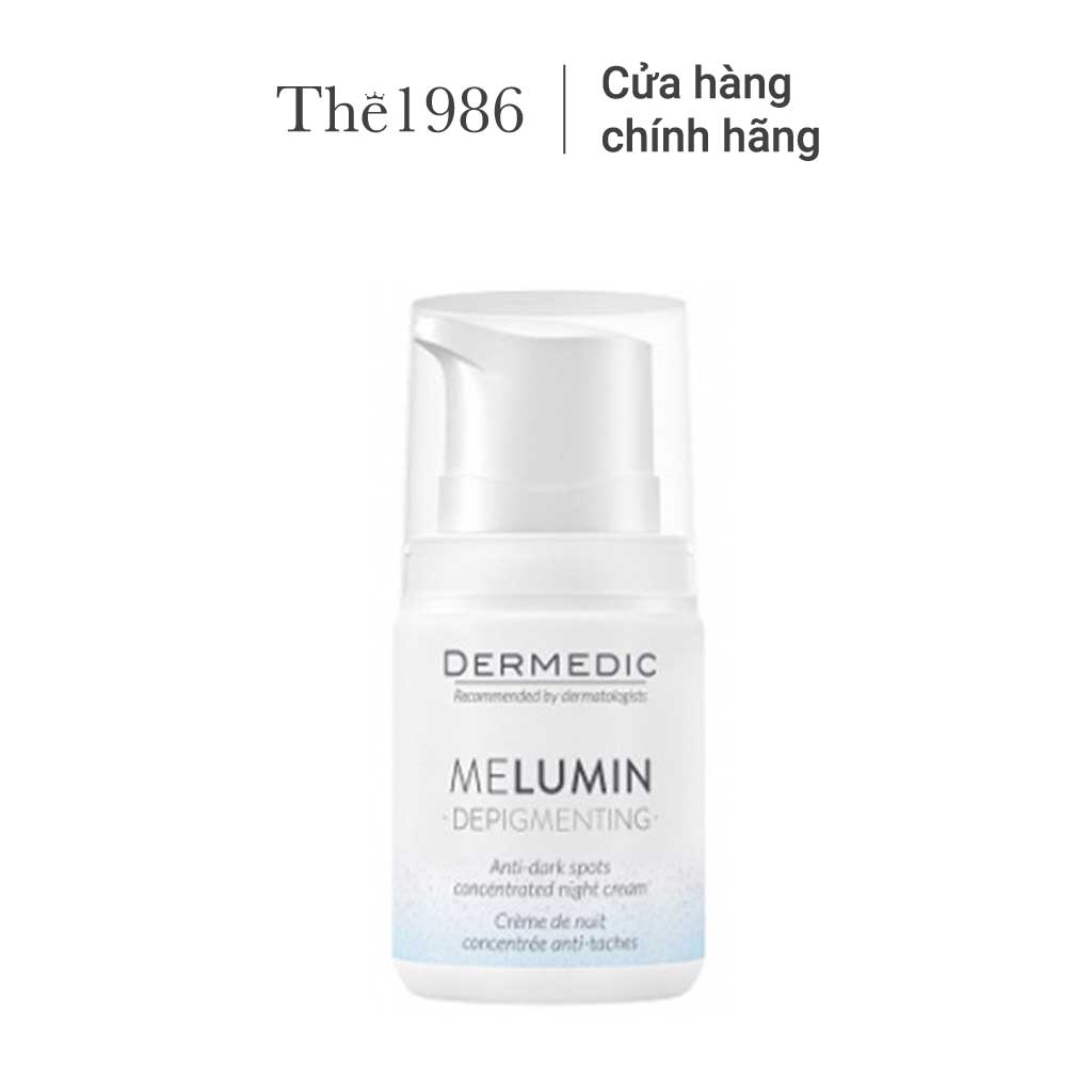 Kem Dưỡng Trắng Dermedic Giảm Thâm Nám, Đều Màu Da Melumin Anti-Dark Spots Concentrated Night Cream 55 G