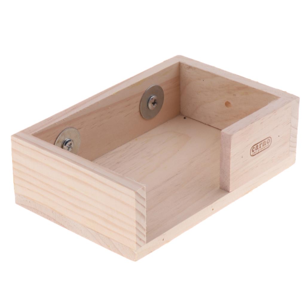 Pet Wooden Platform Stand Toy Hamster Perches For Bird Parrot Cage