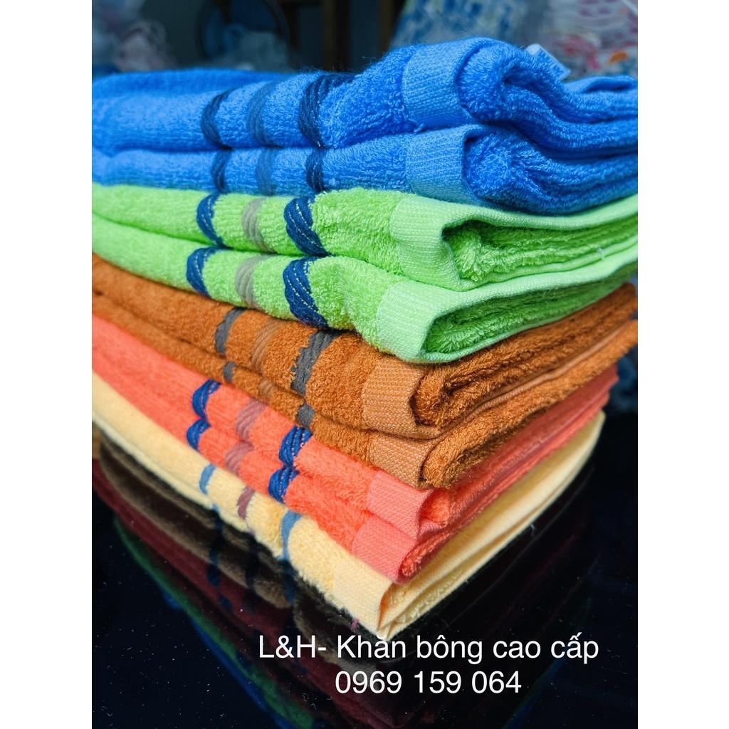 Khăn lau đầu, lau tóc, sợi cotton, 3 dí, KT 34*80cm