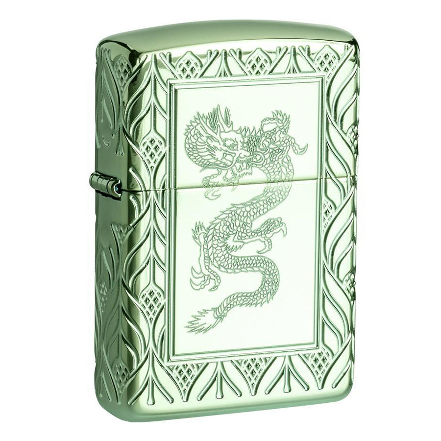 Bật Lửa Zippo 49054 – Zippo Armor High Polish Green Elegant Dragon