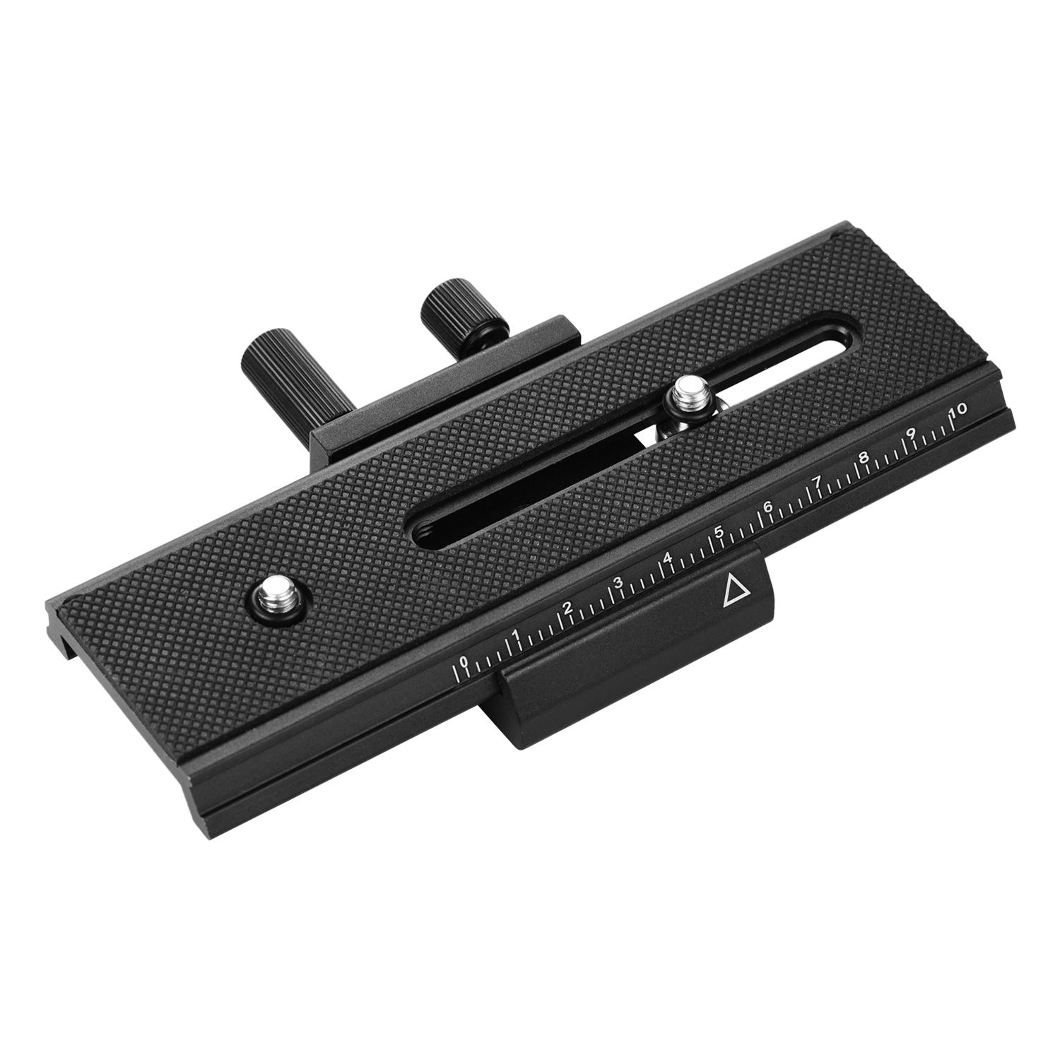 Tấm QR Hợp kim nhôm với Núm điều chỉnh Vít 1/4 inch Kép cho Máy quay Máy ảnh DSLR