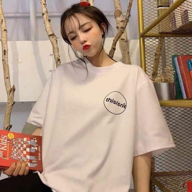 Áo thun tay lỡ KOMBOH phông Unisex nam nữ oversize form rộng THISISME - A82