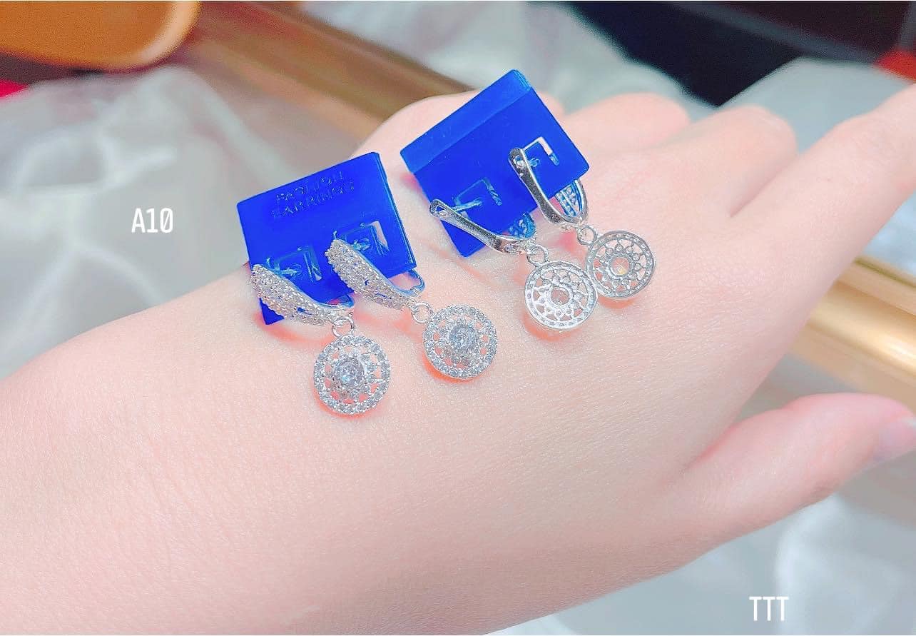 Bông tai bạc thời trang cá tính chất liệu bằng bạc s925 SA0050 - Bạc trang sức PKG