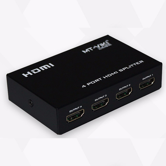 Bộ chia HDMI 1 ra 4 hỗ trợ HD 3D 1080p  MT-SP104M - Hàng Nhập Khẩu