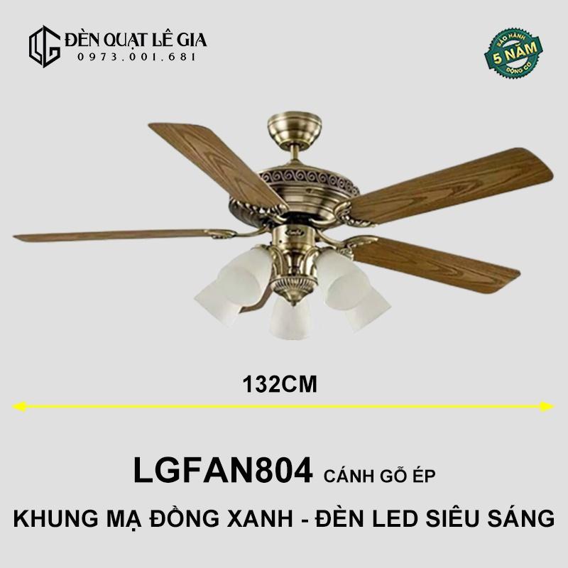 Quạt Trần Tân Cổ Điển LGFAN804 | Quạt Trần Đèn