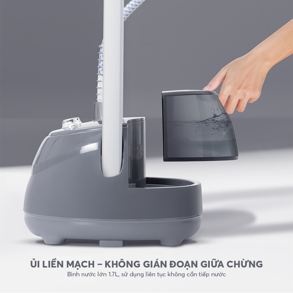 Bàn Ủi Hơi Nước Đứng Elmich GSE9167 2000W 1.7L, Hàng Chính Hãng, 2 Chiều, 10 Mức Hơi Phun - JoyMall