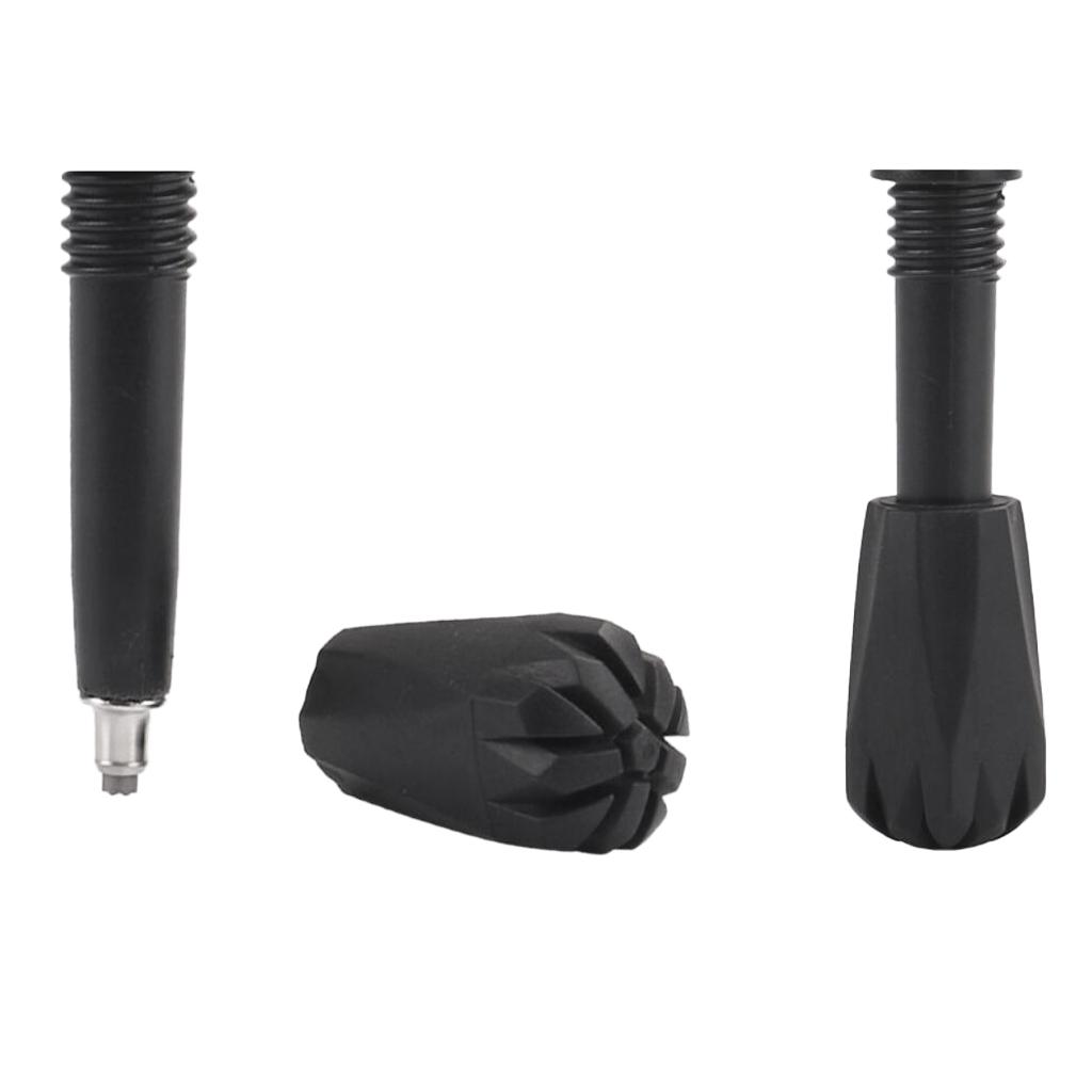 1 Pair of Hiking Pole Tips Walking Stick Protector Outdoor Sports Accessory