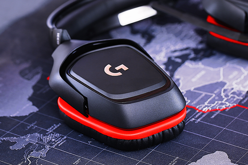 Tai nghe chụp tai Gaming Logitech G331 Đen Đỏ - Hàng chính hãng