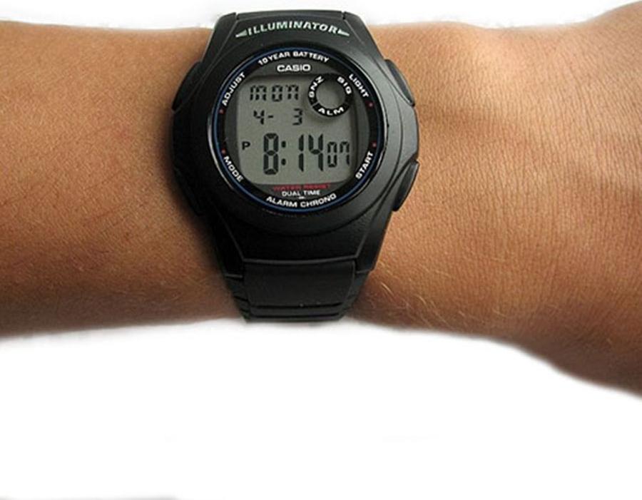 Đồng hồ unisex dây nhựa Casio F-200W-1ADF