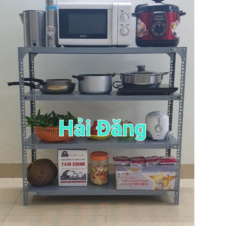 Kệ sắt V lỗ 4 tầng kệ để hàng hóa ,kệ trưng bày