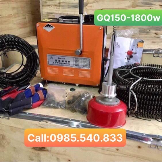 Máy thông tắc cống gq150-1800w đầy đủ phụ kiện