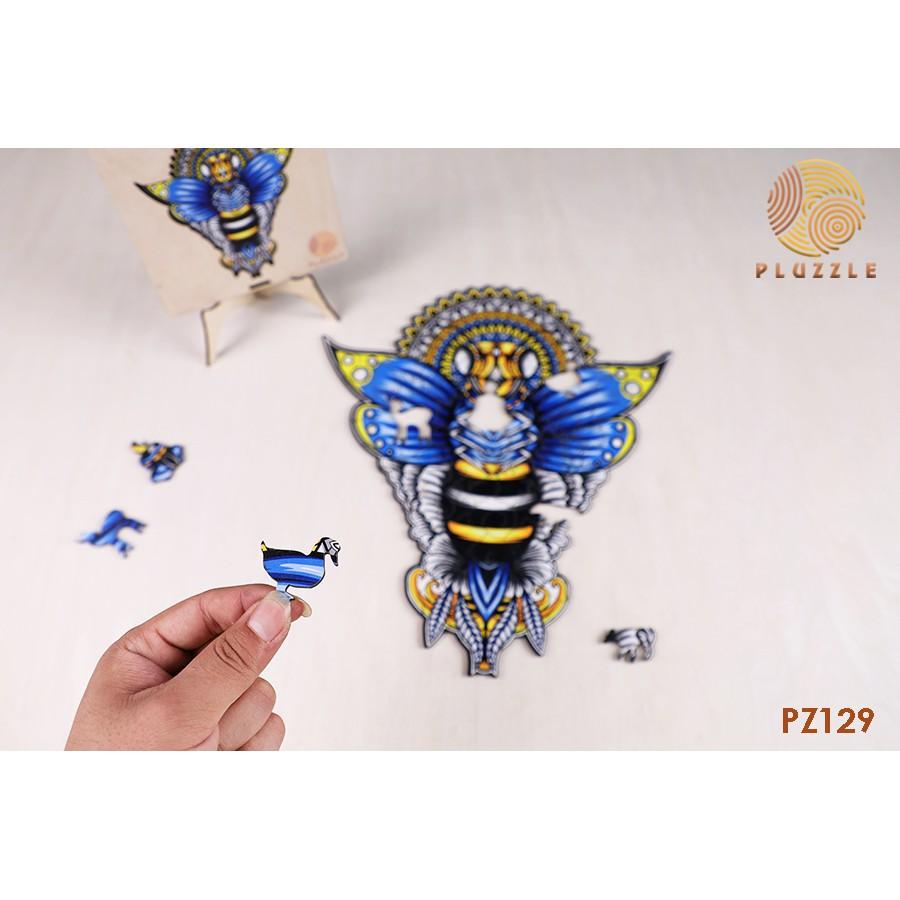 PLUZZLE Bộ xếp hình gỗ đồ chơi puzzle ghép hình con vật độc đáo – Con Ong - PZ129